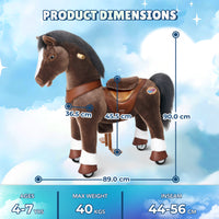 Model Y Chocolate Brown Horse Rideable Toy for Age 4-7 - Launching October