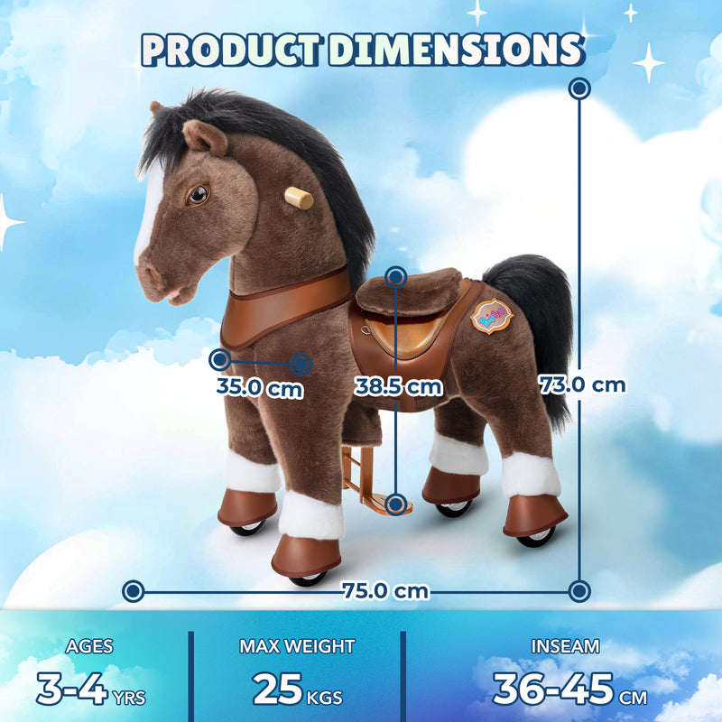 Model Y Chocolate Brown Horse Rideable Toy for Age 3-4 - Launching October