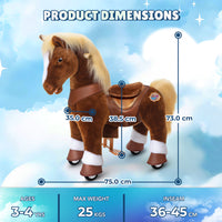 Model Y Brown Horse Rideable Toy for Age 3-4 - Launching October