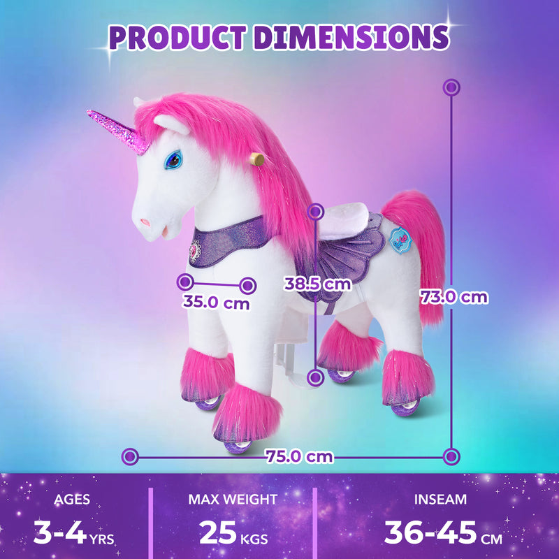 Model Y Pink Unicorn Rideable Toy for Age 3-4 - Launching October