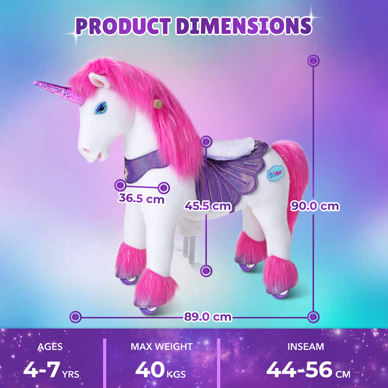 Model Y Pink Unicorn Rideable Toy for Age 4-7 - Launching October