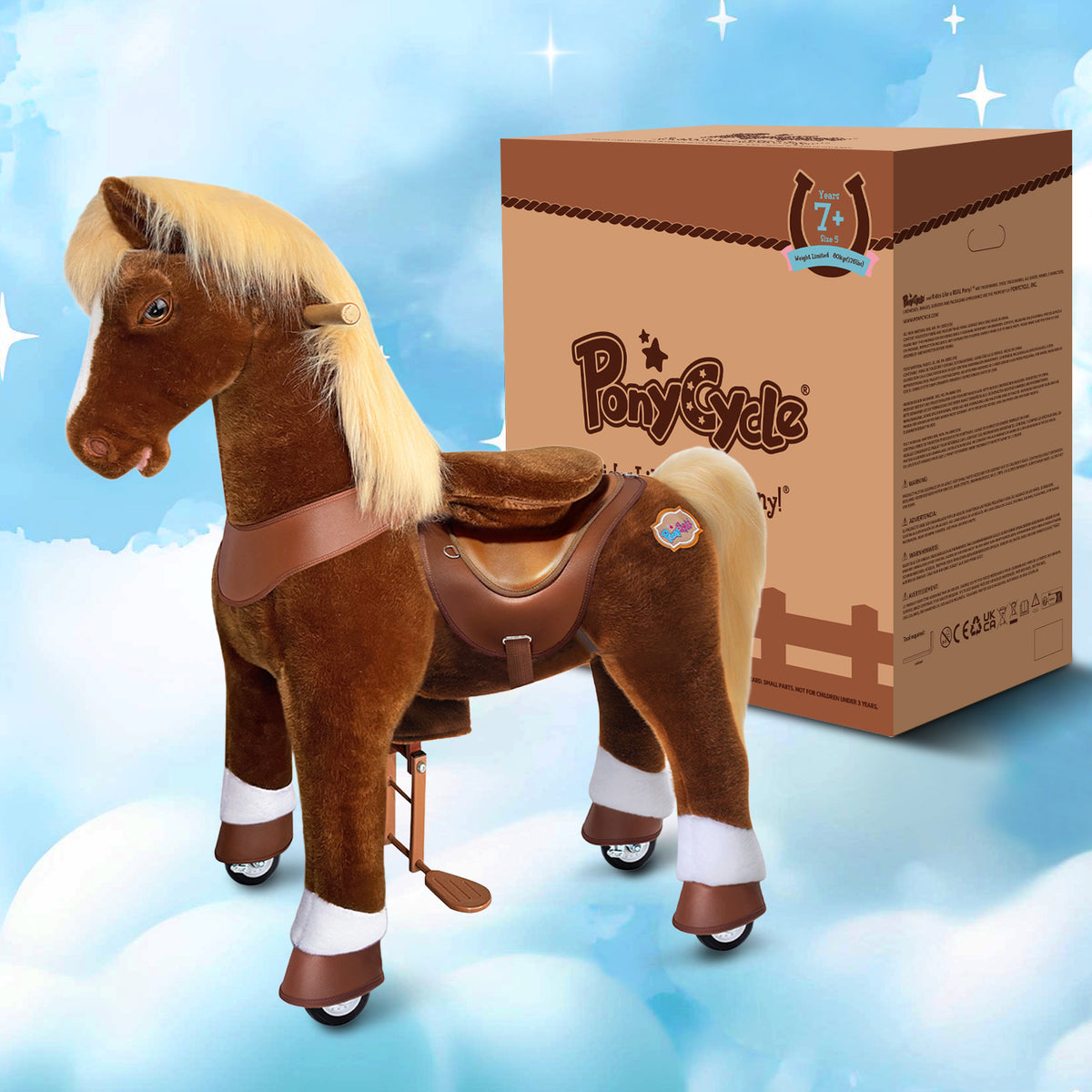 Model Y® Brown Horse Rideable Toy for Age 7+（EU in Stock）