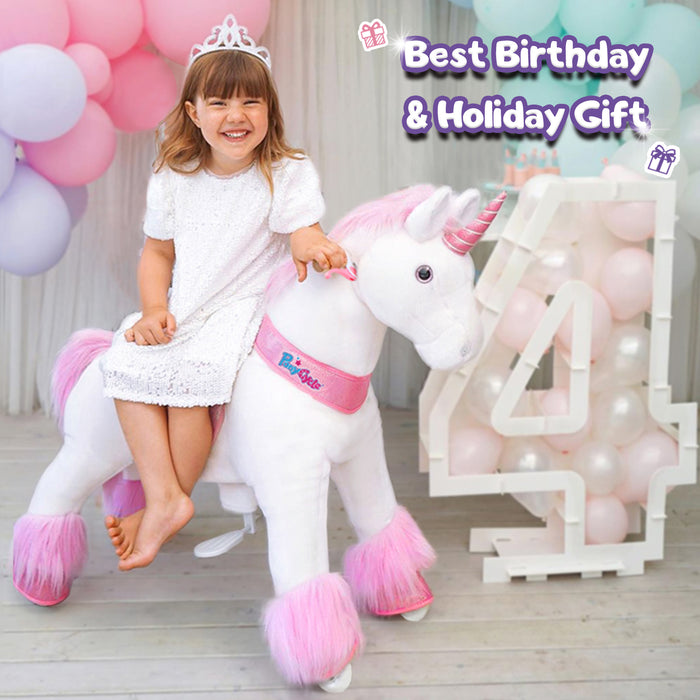 Ride-on Unicorn Age 3-4 Pink（UK&EU in Stock）