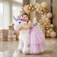 Model X® Ride-on Unicorn for Age 3-4 Purple（EU in Stock）