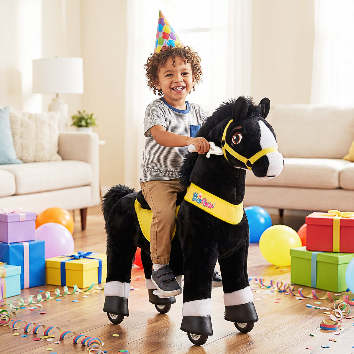 Modelo E® Caballo de Juguete para Montar Edad 3-4