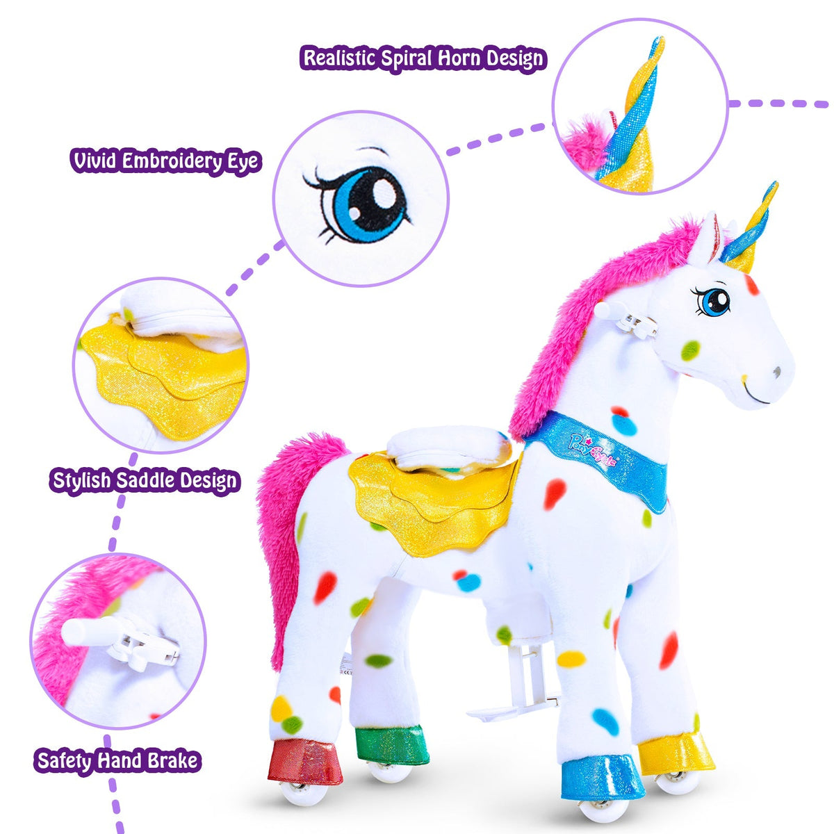 Model E Rainbow Unicorn Toy Age 3-5