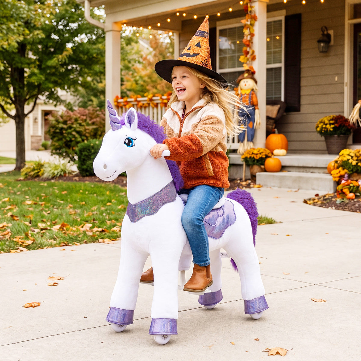 Modelo E® Unicornio Balancín para Niños de 4-7 Años
