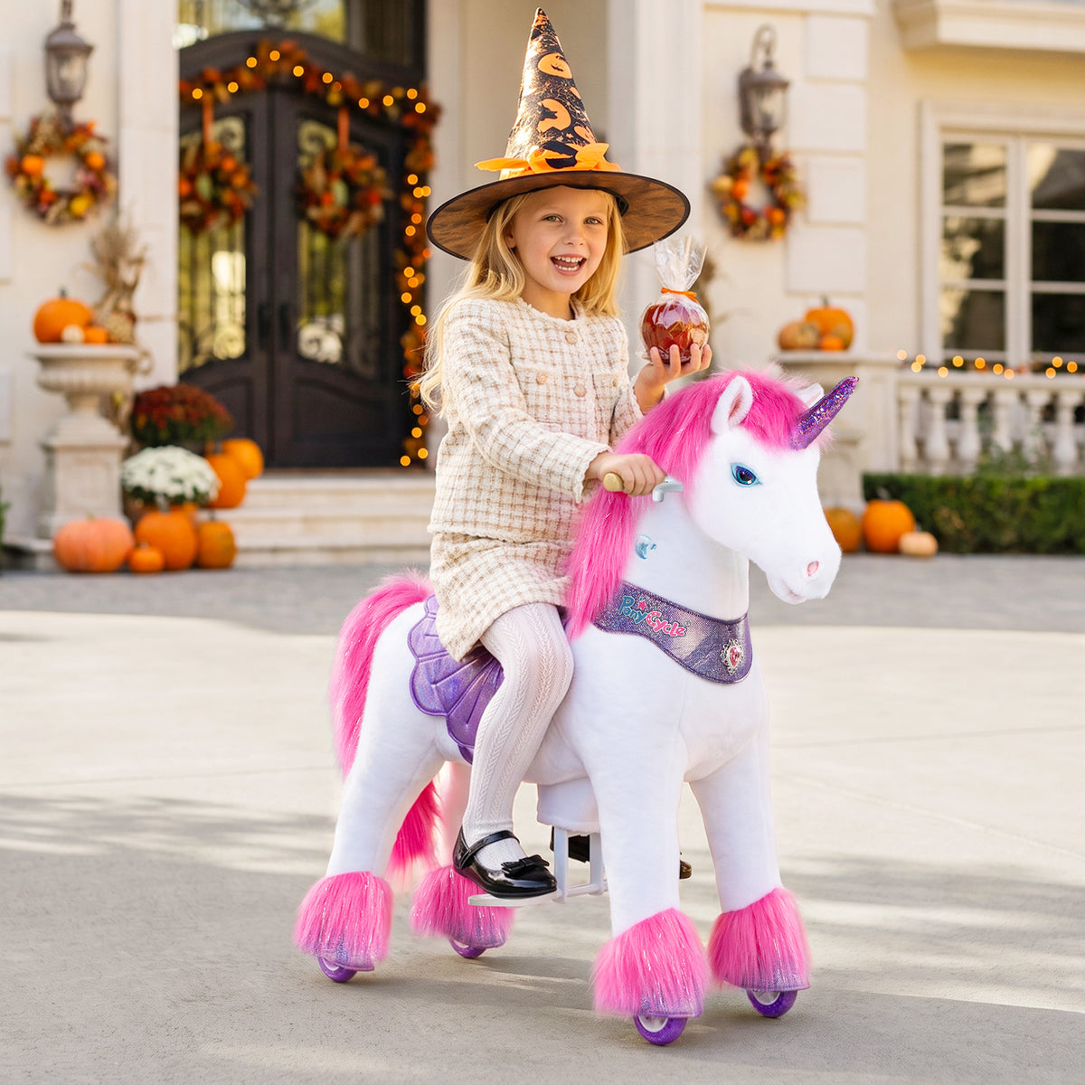 Juguete montable de unicornio rosa Modelo Y® para niños de 4-7 años