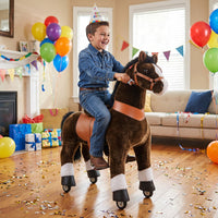 PonyCycle® Ride on Horse Size 5 for Age 7+ Chocolate（UK&EU in Stock）