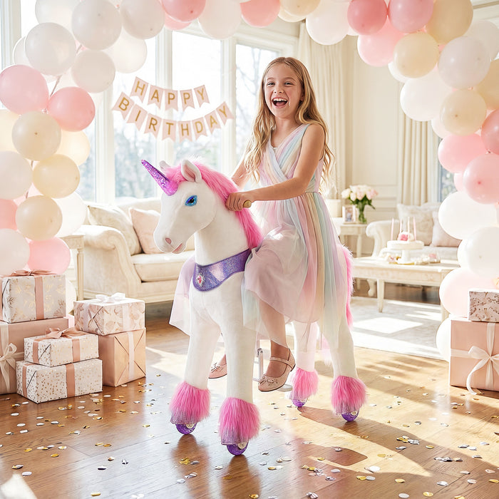 Model Y® Pink Unicorn Rideable Toy for Age 7+（EU in Stock）