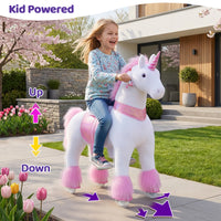 PoneyCycle® Monter sur la Licorne Taille 5 pour les 7 ans et plus Rose