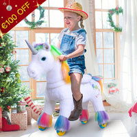 Model X Unicorn Ride on for Age 3-5 Rainbow