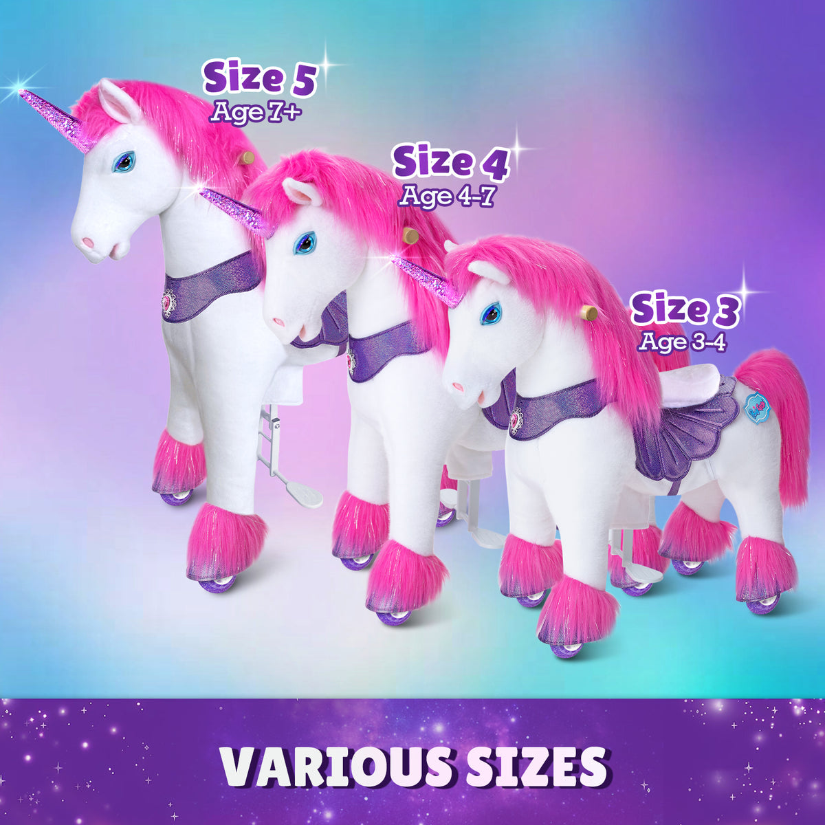 Model Y® Pink Unicorn Rideable Toy for Age 7+（EU in Stock）