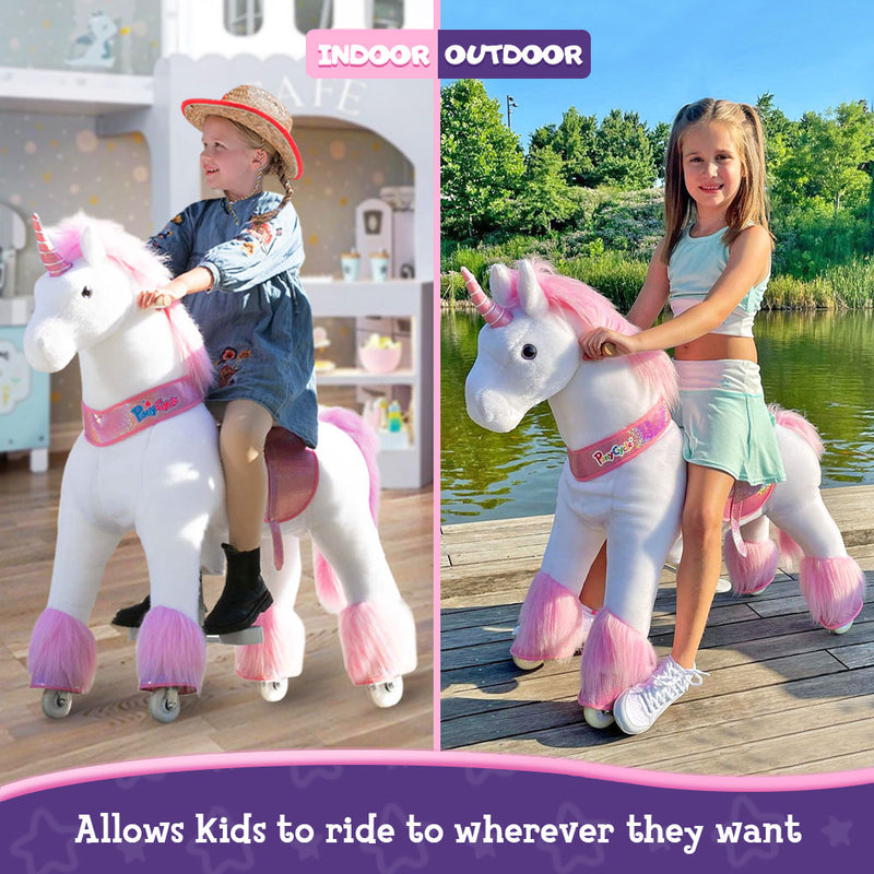 PonyCycle® Ride on Unicorn Size 5 for Age 7+ Pink