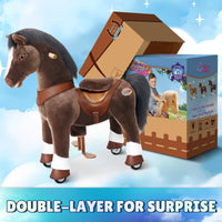 Model Y Chocolate Brown Horse Rideable Toy for Age 4-7 - Launching October