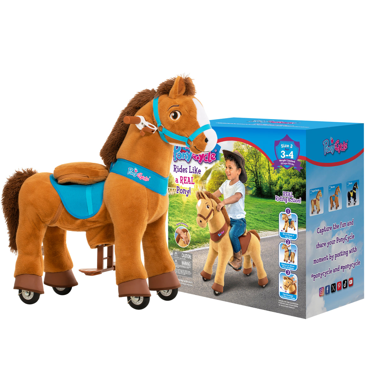 Model E® Horse Riding Toy Age 3-4（UK&EU in Stock）
