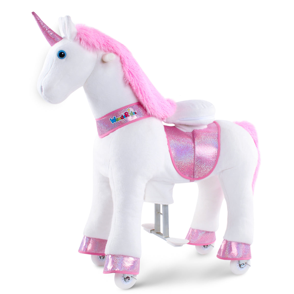 WondeRides Ride-on Toy Size 4 for Age 4-8 Pink Unicorn