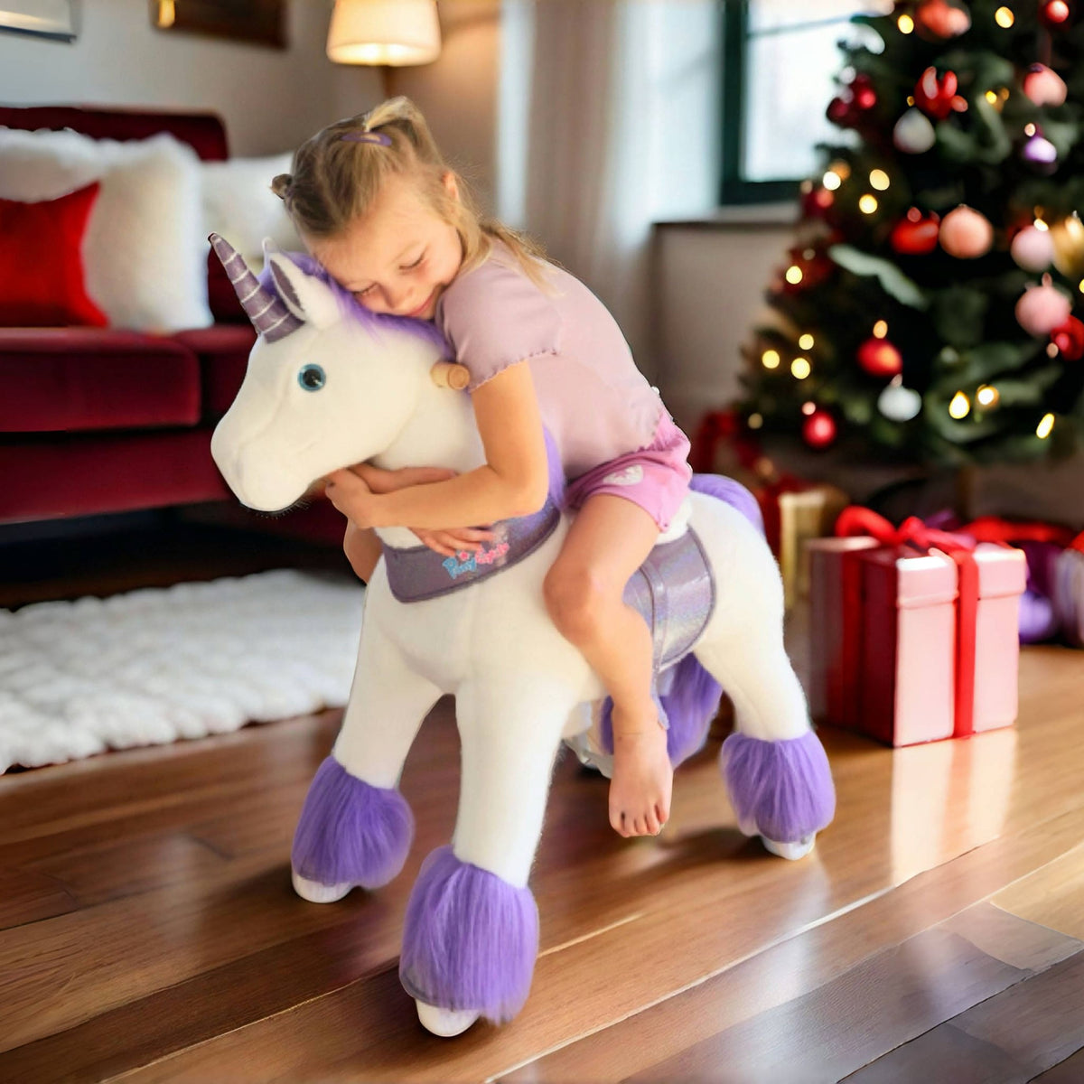 Ride-on Unicorn Age 3-4 Purple（UK&EU in Stock）