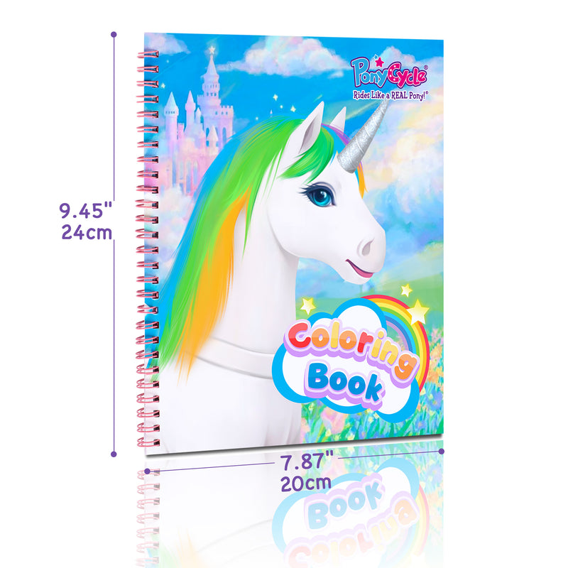 PonyCycle® Official Coloring Book - Includes 1 Full Sticker Sheet & 10 Individual Stickers
