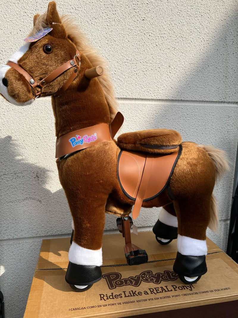 Used PonyCycle® Official Ride on a Unicorn Plush Rocking Horse for Kids-Ux324