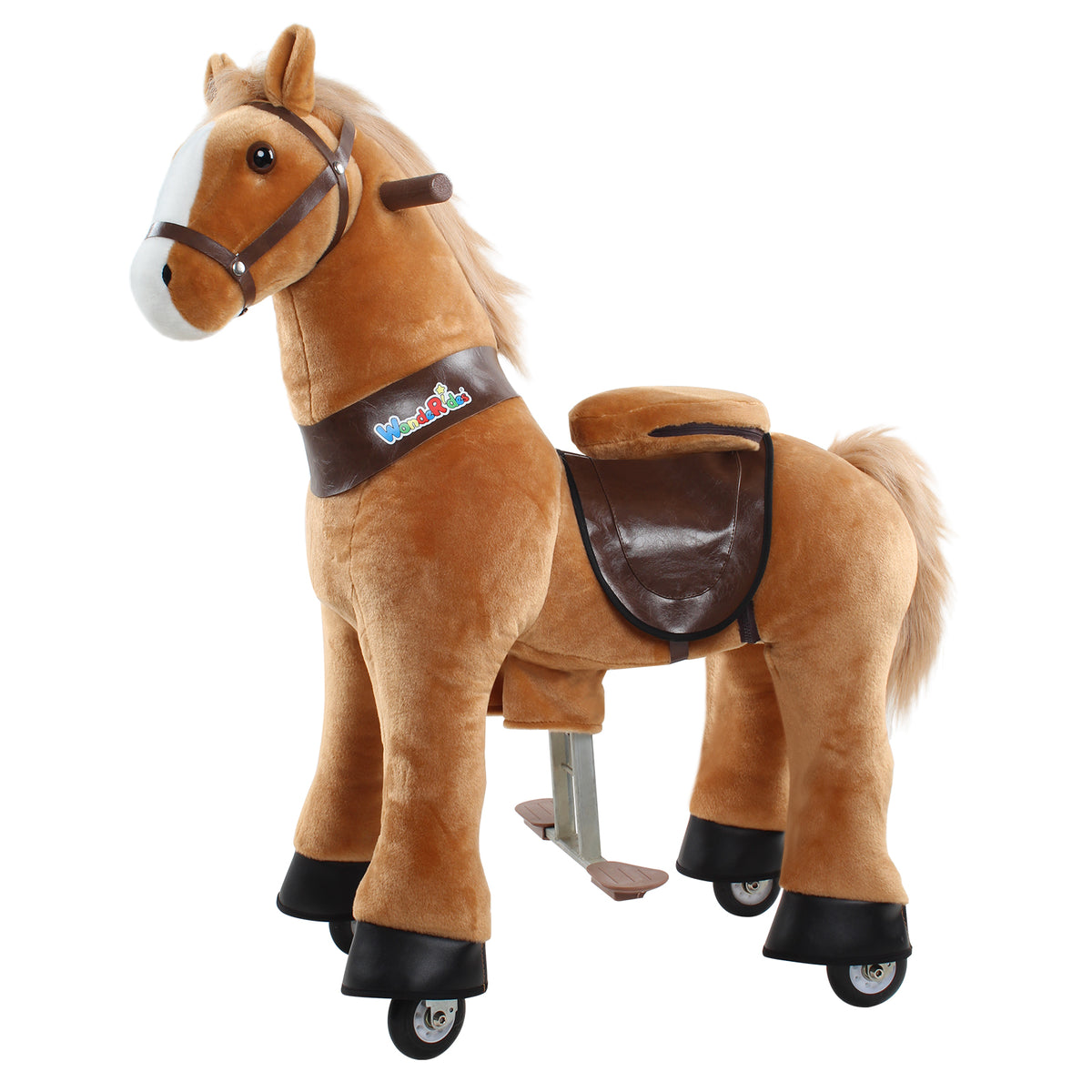 WondeRides Juguete para montar Talla 3 para niños de 3 a 5 años Caballo Marrón