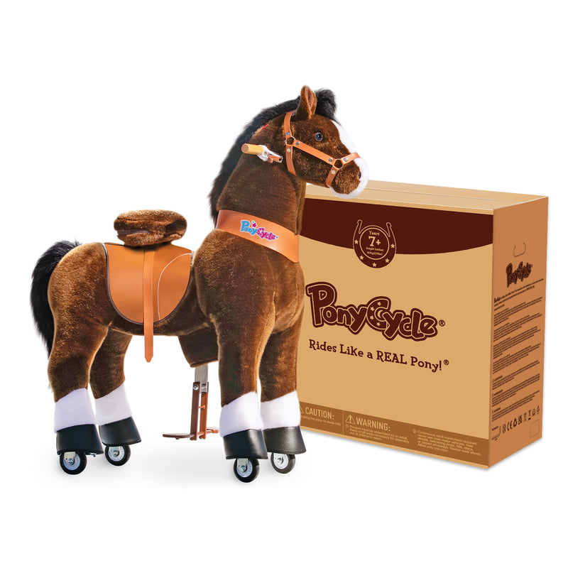 PonyCycle® Ride on Horse Size 5 for Age 7+ Chocolate