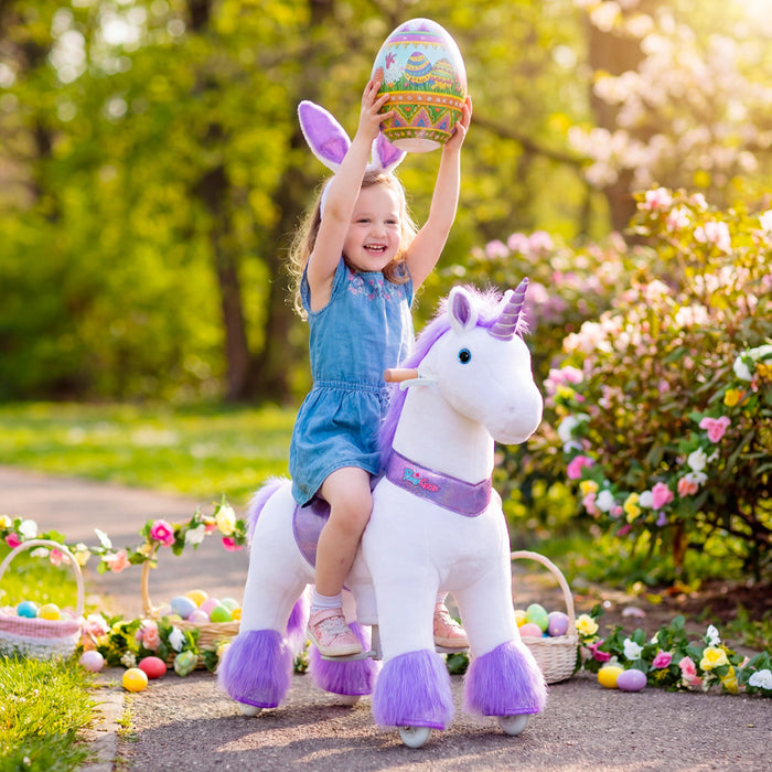 Unicornio para Montar Edad 3-4 Morado