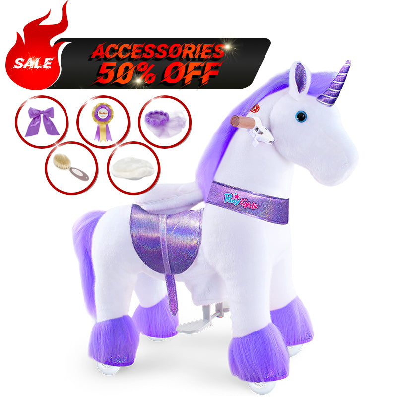 Model U® Purple Ride-On Unicorn (Age 3-4) with Accessories – Only 10 Sets Available
