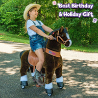 PonyCycle® Ride on Horse Size 5 for Age 7+ Chocolate
