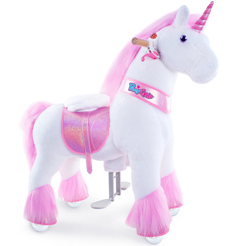 Ride-on plush unicorn Age 4-8 Pink